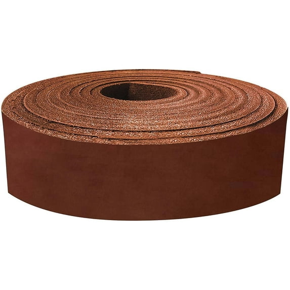 ELW Genuine Leather Vegetable Tanned 8-10 oz 3.2-4mm Russet Straps, Belts, Strips 1"x94" 2.5x238cm - Full Grain Veg Tan Leather Cowhide Heavy DIY Craft - Holsters, Belt Blanks, Furniture