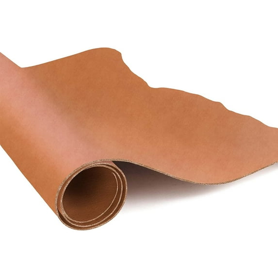 ELW Genuine Leather Vegetable Tanned 8-9 oz. 3.2-3.6mm Size 12"x24" in Tobacco Full Grain Veg Tan Leather AB Grade Cowhide, Heavy Weight, Tooling, Carving, DIY, Holster, Stamping