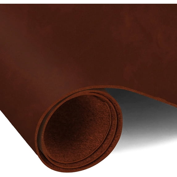 ELW Grass Fed Leather 8-10 oz. 3-4mm Heavy Duty Pre-Cut 6"x12" Whiskey Brown Full Grain Cowhide for Tooling, Carving, Holsters, Belts, Bags, Boots, Shoes, Cases, Repair, Knife Sheaths, Furniture