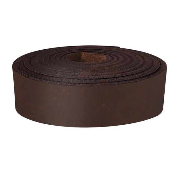 ELW Grass Feed Leather 8-10 oz. 3-4mm 2"x40" 5.1x101.6cm Dark Brown Full Grain Cowhide Belt Blank, Straps Tooling, Holsters, Saddle Bags, Knife Sheaths, Furniture Accent, Restoring Chairs
