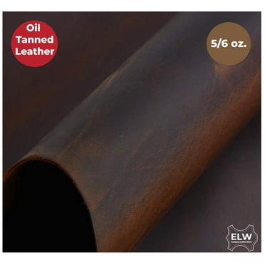 ELW Import Tooling Full Grain 100% Cowhide Leather 5/6 oz 2mm Medium BROWN