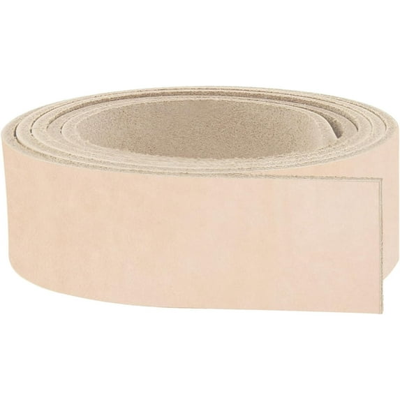 ELW Leather Blank Belt - 9-10 Oz. 3.4-4mm Thickness - Size: 2-1/4"x40" 5.715x101cm Cowhide Vegetable Tanned - Full Grain Strip, Strap - Ideal for DIY Belts for Tooling, Crafting & Stamping