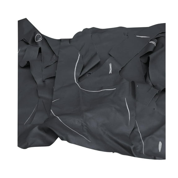 ELW Leather Scraps 2-3 oz .8-1.2 mmColor: Black - 8 LBS Genuine Cowhide Full Grain Leather Remnants for Crafts, Leather Material Supplies, Pieces, Upholstery, Garments, Furniture, Accessories