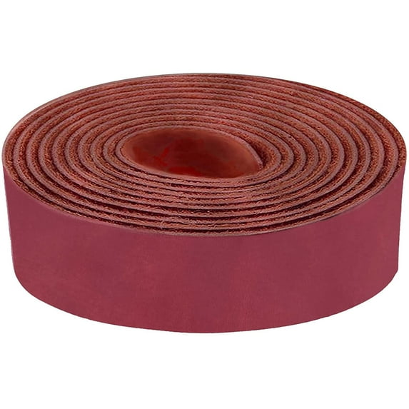 ELW Red Latigo Leather 5-6 oz. 2-2.4mm Straps, Belts, Strips 2-3/4" 7cm Wide X 50" 1.27m Length Full Grain Leather Cowhide DIY Arts & Craft Projects, Clothing, Jewelry, Wrapping