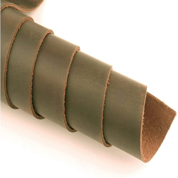 ELW Tooling Leather 5/6 OZ (2-2.4mm) Thickness | Rust Color | Pre-Cut 4-8 SQ FT| Finished Full Grain Leather Cowhide Handmade Perfect for Crafting, Sewing, Molding, Workshop