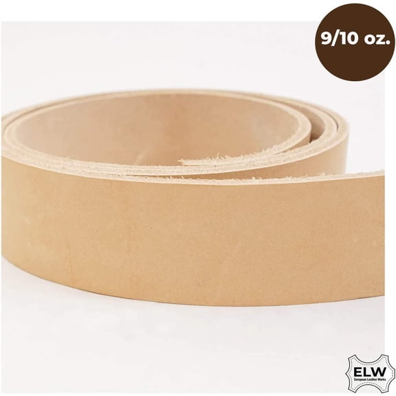 ELW Tooling Leather 9/10 oz. 1" to 4" Wide to 55" Length Belt...