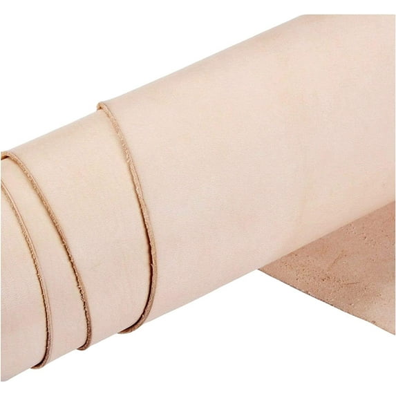 ELW Vegetable Tanned Import Tooling Leather 9/10 oz. 3.6-4mm Thickness Weight Pre-Cut 6"x6" Cowhide Full Grain Leather Handmade Crafting, Sewing, Molding, Workshop, Hobby, Projects