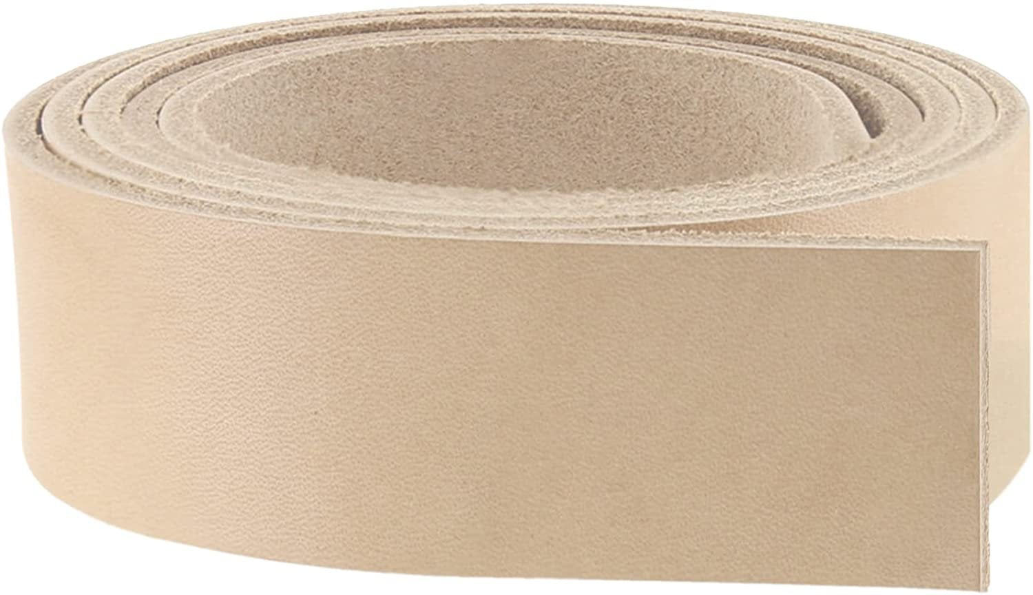 ELW Vegetable Tanned Leather Belt Blanks Strips Straps 5-6oz 2mm Thickness  Sizes3x52 L,Tooling Leather, Full Grain Veg Tan