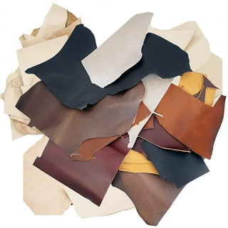 2lb Box of Mixed Colored Top Grain Leather Remnants and Leather Scraps in  Form USA Raised Cows, 2 3 MM Thick 4.5-5.5 Ounces Leather for Arts and  Crafts, Earth Toned 