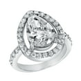 thumbnail image 1 of ELYA Jewelry Women's Pear-Cut Clear Cubic Zirconia Sterling Silver Ring, 1 of 4