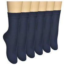 ELYFER 6 Pairs Women Thin Bamboo Above Ankle Seamless Toe Dress, Trouser, Crew Socks for Business or Casual – Ultra Soft, Lightweight, Comfortable, Breathable Socks