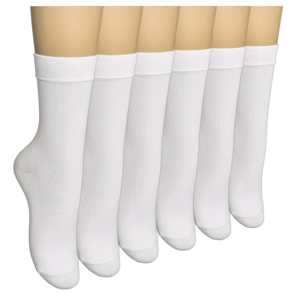 ELYFER 6 Pairs Women Thin Bamboo Above Ankle Seamless Toe Dress, Trouser, Crew Socks for Business or Casual – Ultra Soft, Lightweight, Comfortable, Breathable Socks