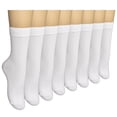 thumbnail image 1 of ELYFER 8 Pairs Women Thin Bamboo Above Ankle Seamless Toe Dress, Trouser, Crew Socks for Business or Casual – Ultra Soft, Lightweight, Comfortable, Breathable Socks, 1 of 9