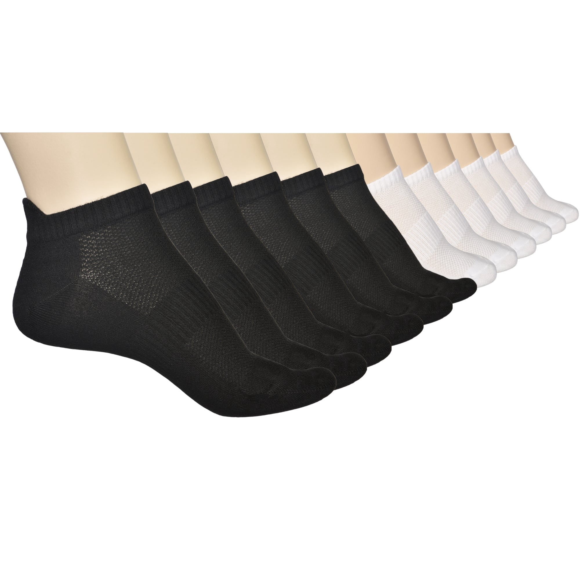 ELYFER Unisex Thin Bamboo Fiber Ankle Socks 12 Pairs - Seamless Toe, Lightweight, Comfortable, Breathable Low Cut Athletic Sports Socks for Men and Women