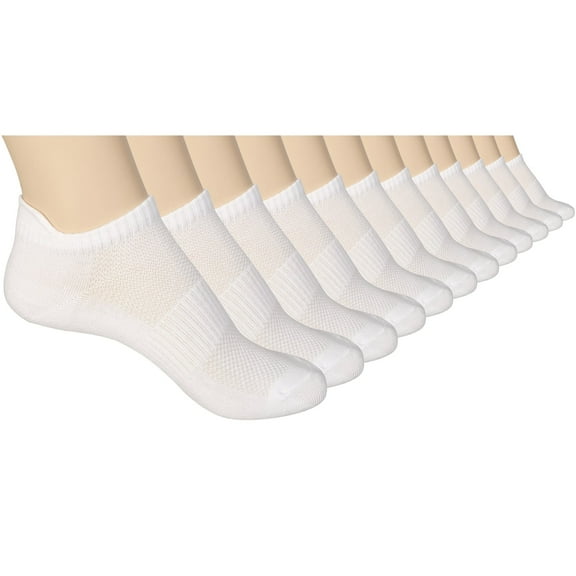 ELYFER Unisex Thin Bamboo Fiber Ankle Socks 12 Pairs - Seamless Toe, Lightweight, Comfortable, Breathable Low Cut Athletic Sports Socks for Men and Women