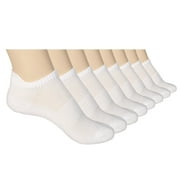 ELYFER Unisex Thin Bamboo Fiber Ankle Socks 8 Pairs - Seamless Toe, Lightweight, Comfortable, Breathable Low Cut Athletic Sports Socks for Men and Women