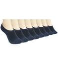thumbnail image 1 of ELYFER Women's Ultra Soft Bamboo No Show Liner Socks - 8 Pairs in Gift Box - Low Cut Non-Slip Invisible Athletic Casual Breathable Lightweight Cool Comfort Performance Socks for Women, 1 of 16