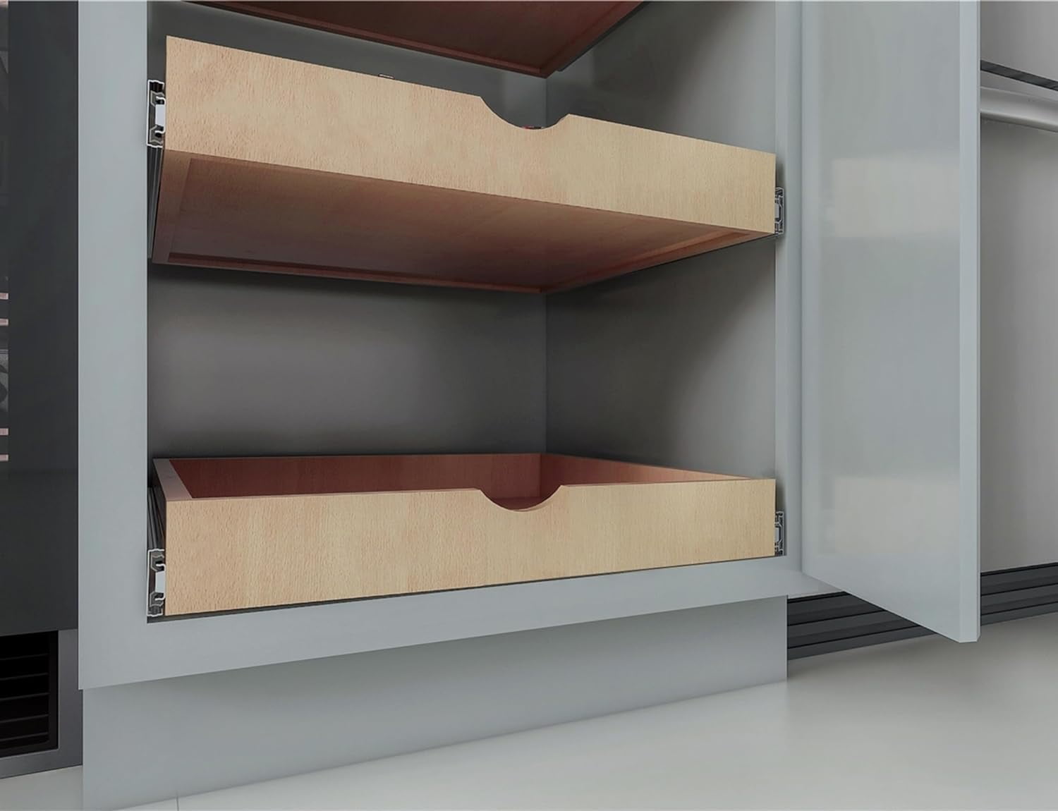 ELYSIAN 20 inch Width Kitchen Organizer Drawer Tray Box with SlideOut