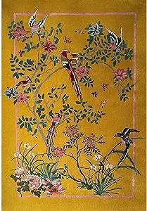 ELYSSIA DECOR HOME Premium Hand Tufted Birds Design Rectangular Area ...