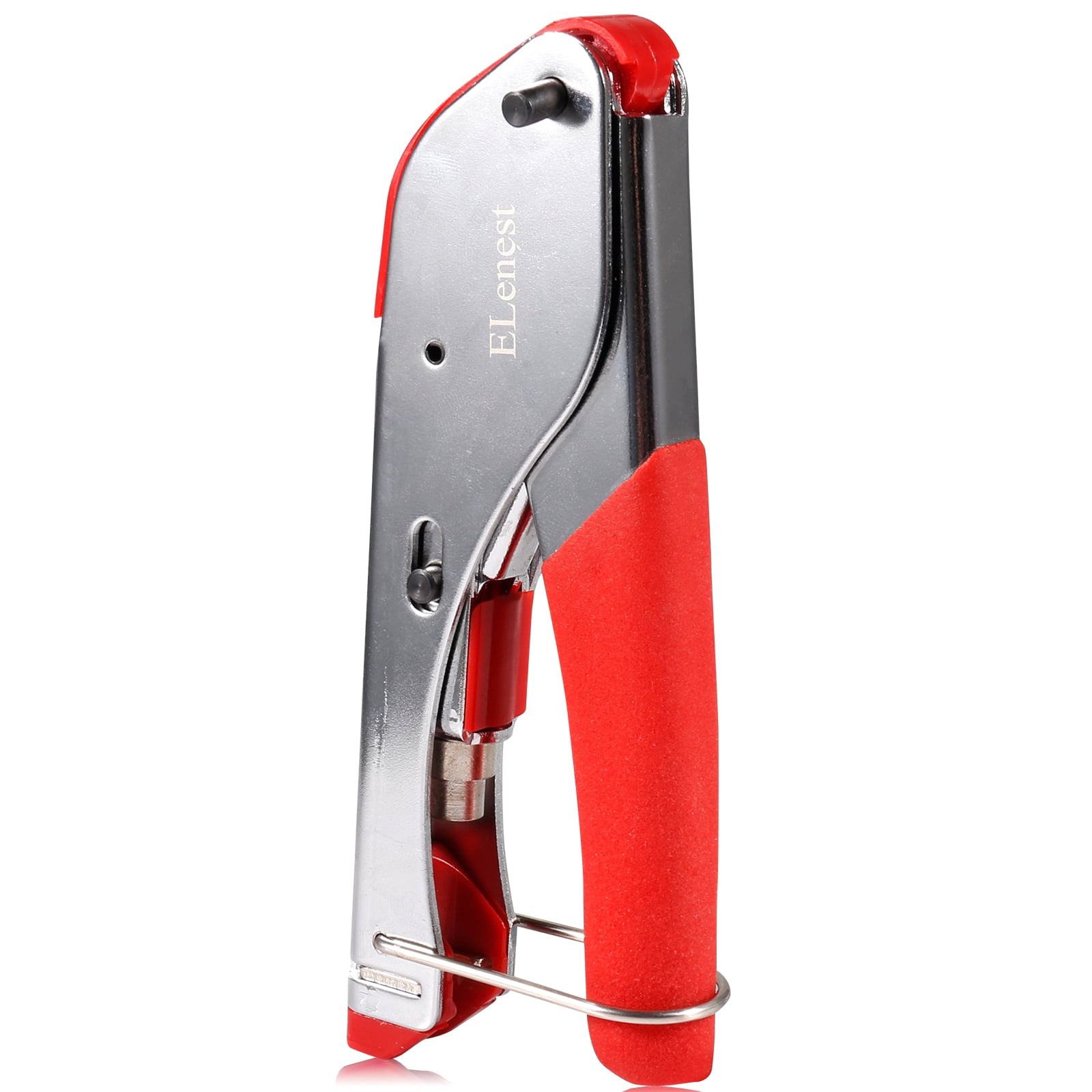 ELenest Hand-tools, namely, wire Crimpers , Hand-operated Wire Strippers ,WND-2048 for Crimping and Stripping Spark Plug Wire, Dia 8.0-8.5mm,Ratchet spark plug wire crimping tool