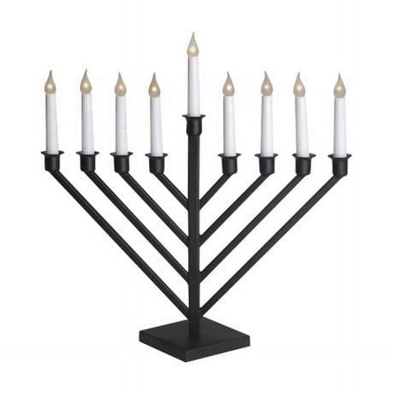EM-660-P Pewter Color Electric Menorah