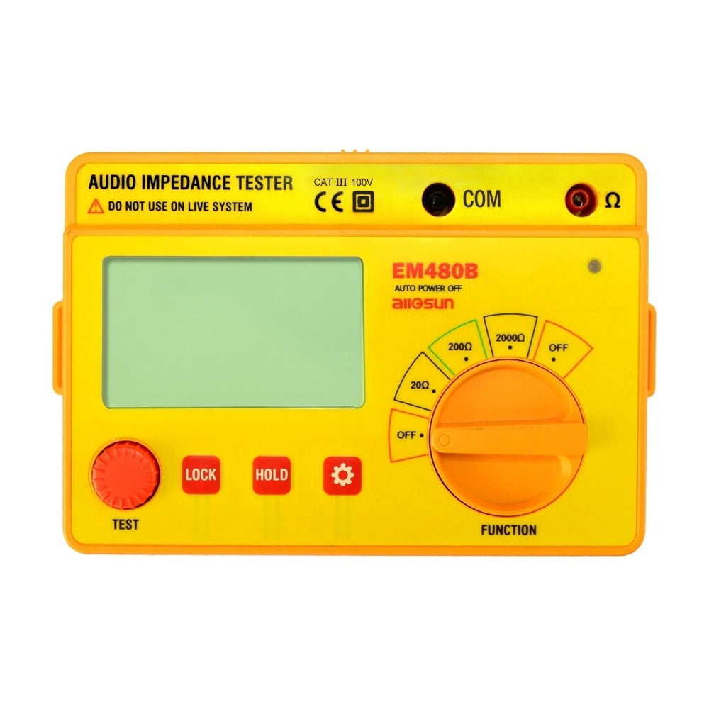 EM480B Audio Impedance Tester CATIII 3 Test Ranges 20/200/2000 ...