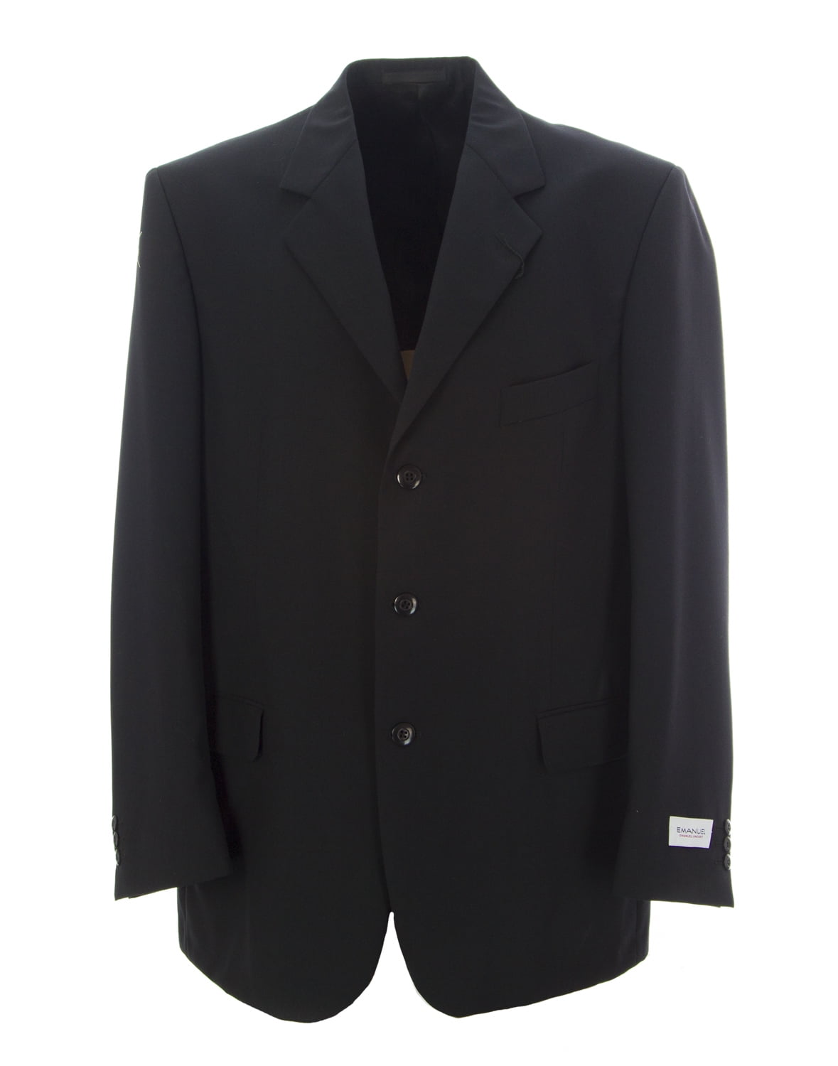 EMANUEL UNGARO BY COVARRA Men's Suit Blazer 42 L Black - Walmart.com