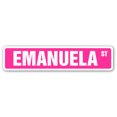 thumbnail image 1 of EMANUELA Street Sign Childrens Name Room Sign | Indoor/Outdoor |  24" Wide, 1 of 5