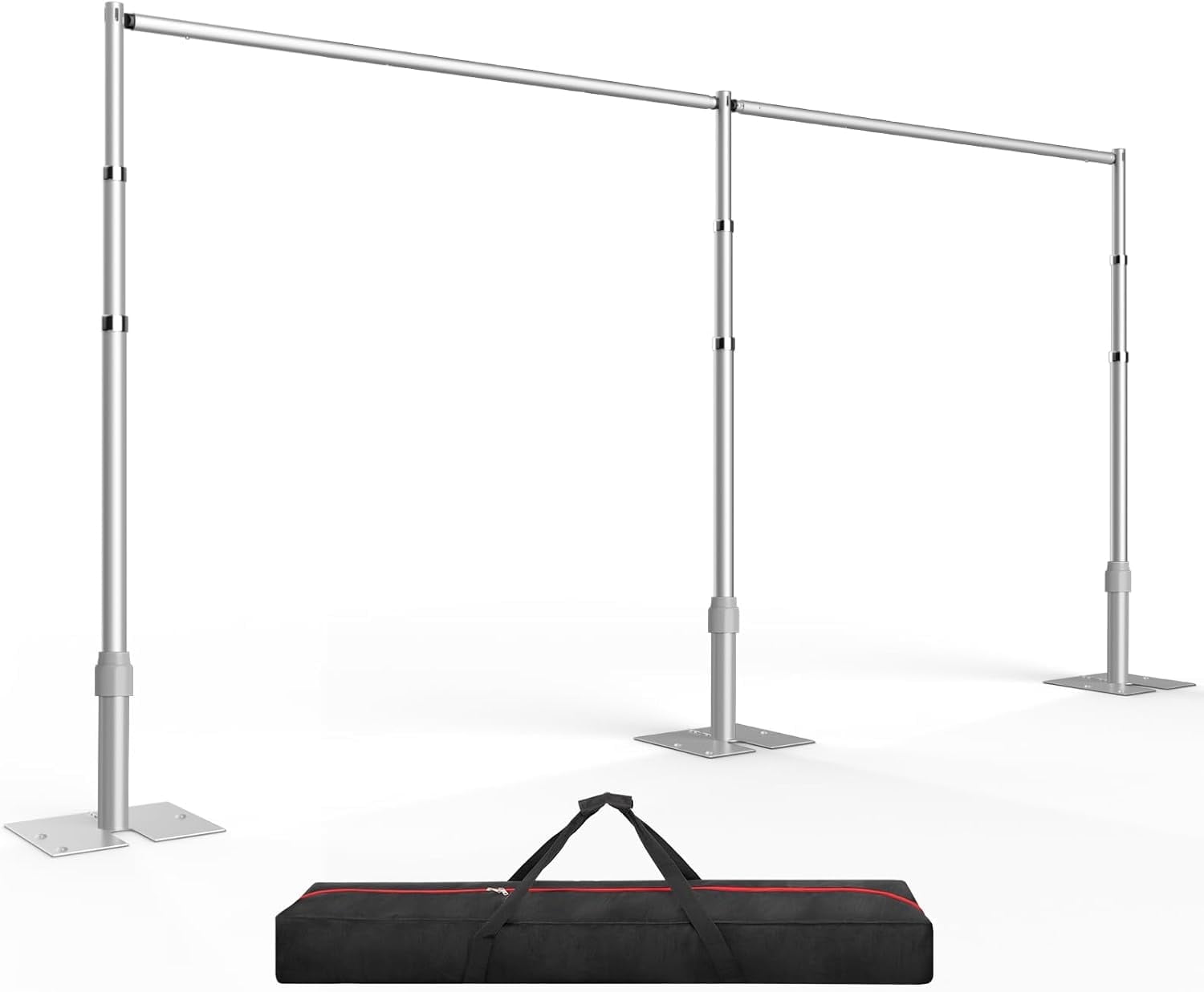 EMART 10x20ft Heavy Duty Adjustable Backdrop Stand, Wedding Arch Decoration System for Weddings, Birthdays