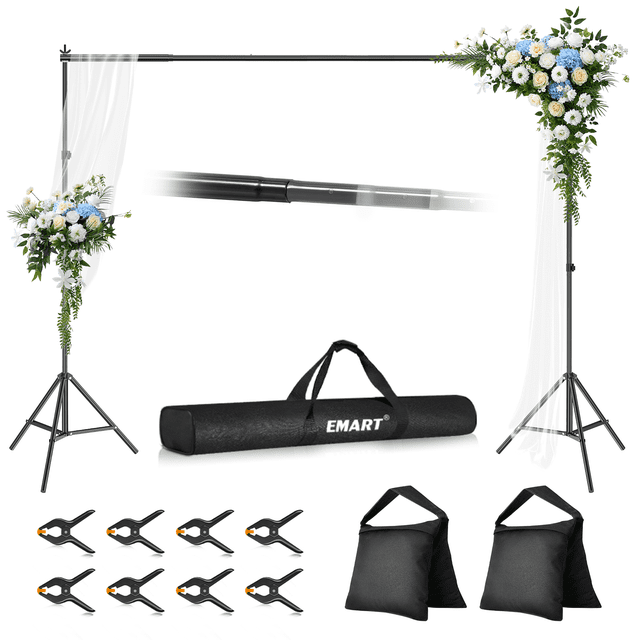 Mini Photo Stand Emart Photography Equipment: Adjustable 10Ft Background Stand, Support ...