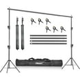 thumbnail image 1 of EMART Heavy Duty Backdrop Stand, 8.5 x 10ft Adjustable Photo Background Support System Kit with Carry Bag for Photography, 1 of 7