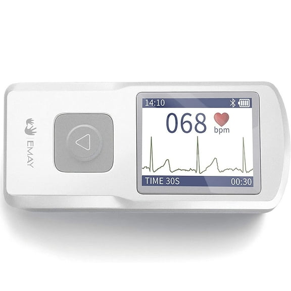 EMAY Portable EKG Monitoring Device (for iPhone & AndroidMac & Windows) | Personal EKG Heart Monitor to Track Heart Rate & Rhythm for Heart Performance