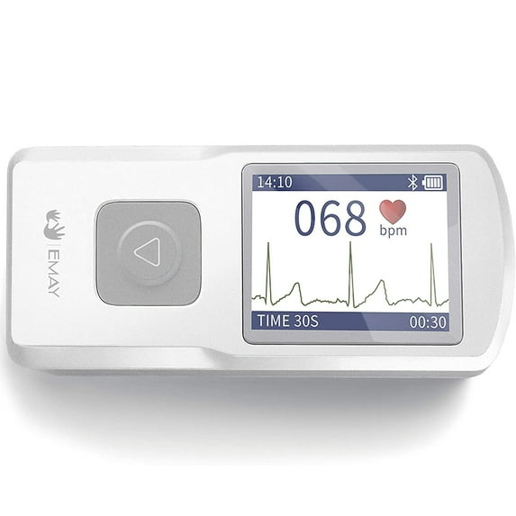 EMAY Portable EKG Monitoring Device (for iPhone & Android, Mac & Windows) | Personal EKG Heart Monitor to Track Heart Rate & Rhythm for Heart Performance