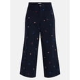 thumbnail image 1 of Free Assembly Women's and Women's Plus Wide Leg Cropped Pants with Patch Pockets, 26" Inseam, Sizes XS-4X, 1 of 2