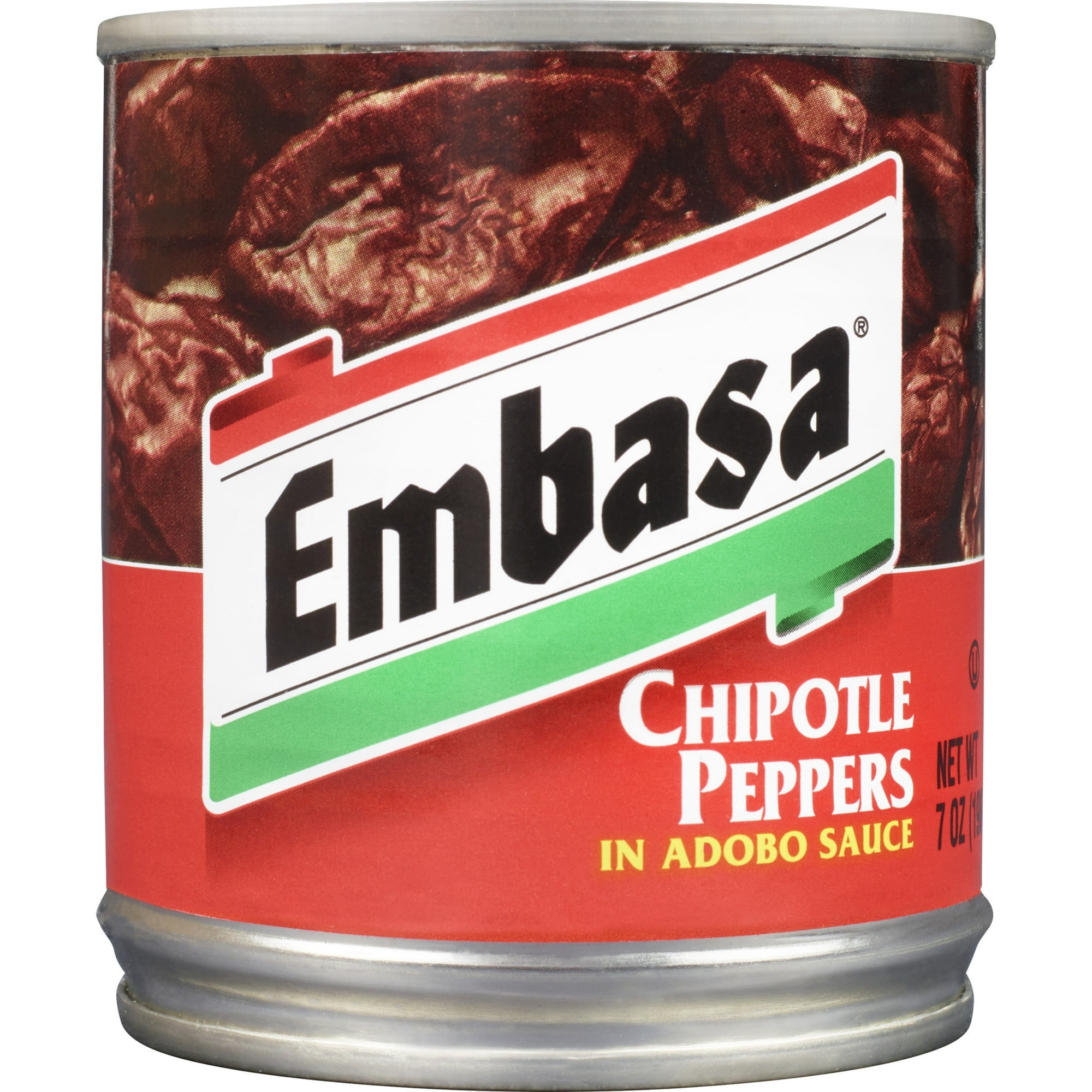 EMBASA Chipotle Peppers in Adobo Sauce, Shelf Stable, 7 oz Steel Can