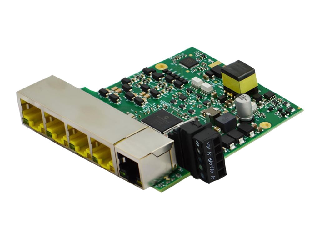 Brainboxes Embedded Industrial 5 Port PoE+ Gigabit Ethernet Switch SW135