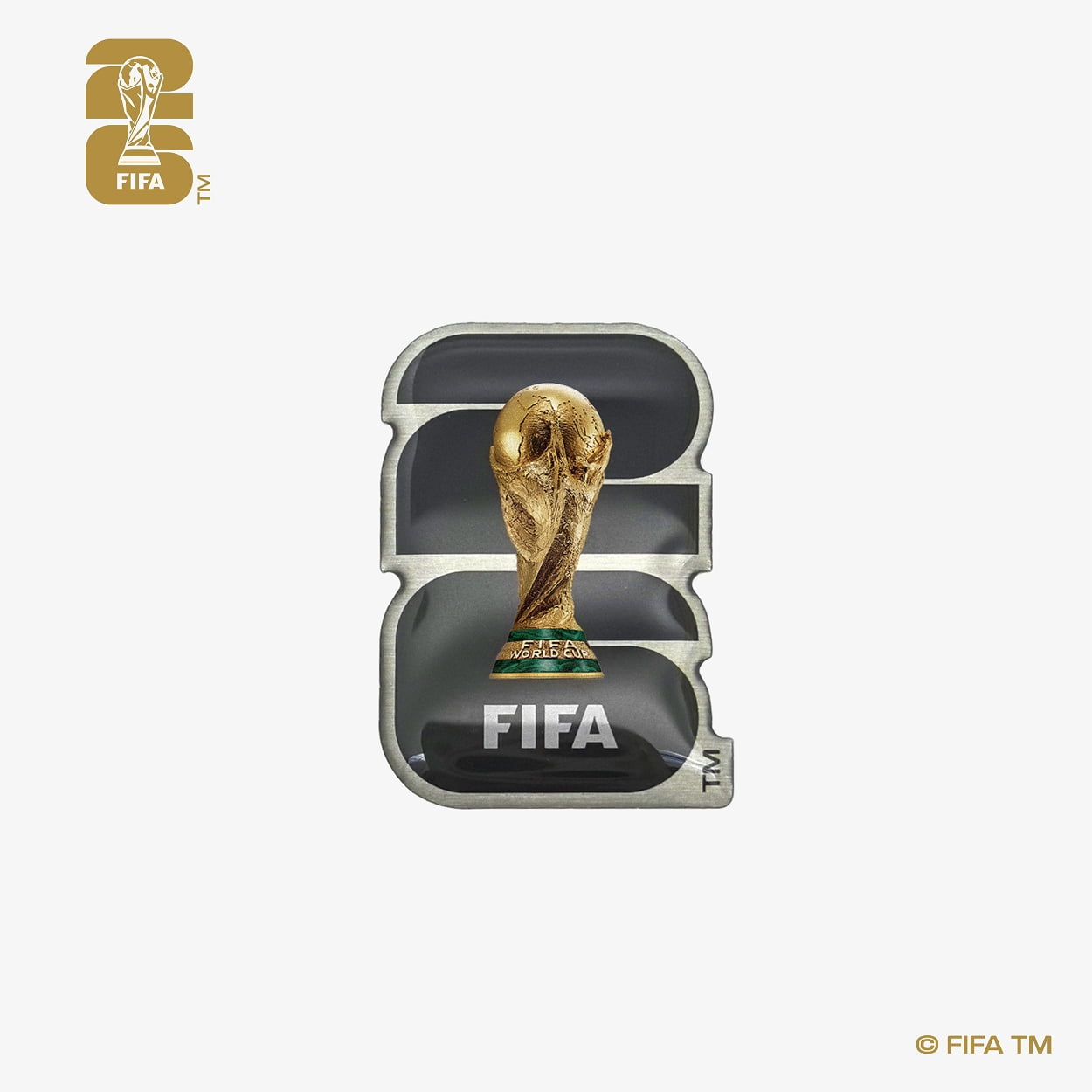 FIFA World Cup 2026 Soccer Official Emblem Collectible Pin, Black
