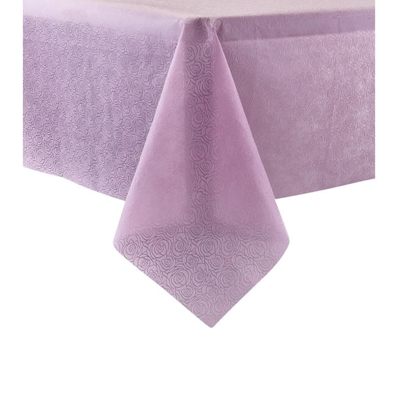 EMBOSSED DISPOSABLE DINING TABLE COVER - 54" x 108"- BLUSH - 1 PC