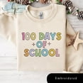 thumbnail image 1 of EMBROIDERED 100 Days Of School Shirt, Teacher 100 Days of School Outfit, Celebrate 100th Day, Funny Teacher Student, Gift For Teacher, 1 of 4