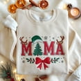 thumbnail image 1 of EMBROIDERED Christmas Mama Sweatshirt, Holiday Mom Sweater, Festive Mom Xmas Shirt, Cozy Holiday Crewneck, Merry Christmas Mom Jumper, 1 of 5