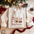 thumbnail image 1 of EMBROIDERED Corgi Christmas Sweatshirt, Corgi Christmas Trees Sweater, Dogs Holiday Crewneck Shirt, Corgi Mom Christmas Gift, Dog Lover Gift, 1 of 4