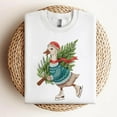 thumbnail image 1 of EMBROIDERED Merry Christmas Goose Shirt, Goose Embroidery Sweatshirt, Christmas Tree T-shirt, Embroidered Holiday Crewneck, Xmas Gift, 1 of 5