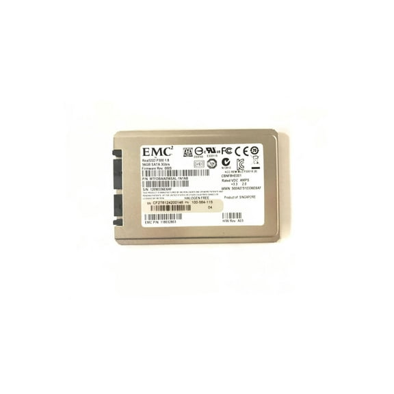 Pre-Owned EMC Micron Vero SSD P300 Real SSD Solid State Drive Beige 1.8" 56GB SATA 3GB/S PC3-12800 (DDR3-1600) 8GB Serial ATA-600 125mW 118032803 647651-081 MTFDBAA056SAL-1N1AB 100-564-115