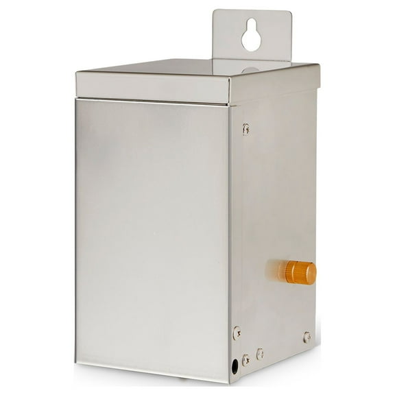 EMCOD ESL Series Two-Taps AC Magnetic Transformer with Timer & Photocell, 120Vac input/12 or 15Vac output, stainless steel