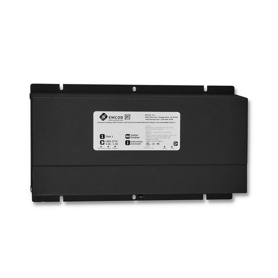 EMCOD MLE-UD Series 5 Dimming Types Transformer, Main-LED Electronic Driver, 110-277Vac input/24Vdc output, constant voltage