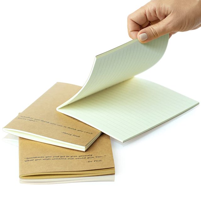 EMCOLLECTION 3 Refills Notebooks Leather Journal Lined, Blank, and