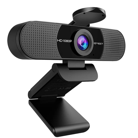 EMEET 1080P Webcam with Microphone, C960 Web Camera, 2 Mics Streaming Webcam, 90FOV Computer Camera, Plug and Play USB Web Cam for Online Calling/Conferencing, Zoom/Teams/Facetime/YouTube, Laptop/PC