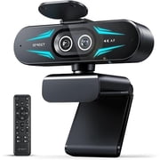 EMEET C60E 4K Webcam with Dual Cameras, Wide-Angle & Telephoto, 11X Hybrid Zoom, PDAF Autofocus, Remote Control, RGB Lighting, 2 Mics, for PC, Laptop, Mac, Livestreaming, Online Meeting