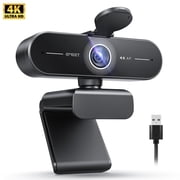 EMEET C60E 4K Webcam with Auto Focus & Mics, Auto Light Correction, 73  FOV, Plug & Play with Cover