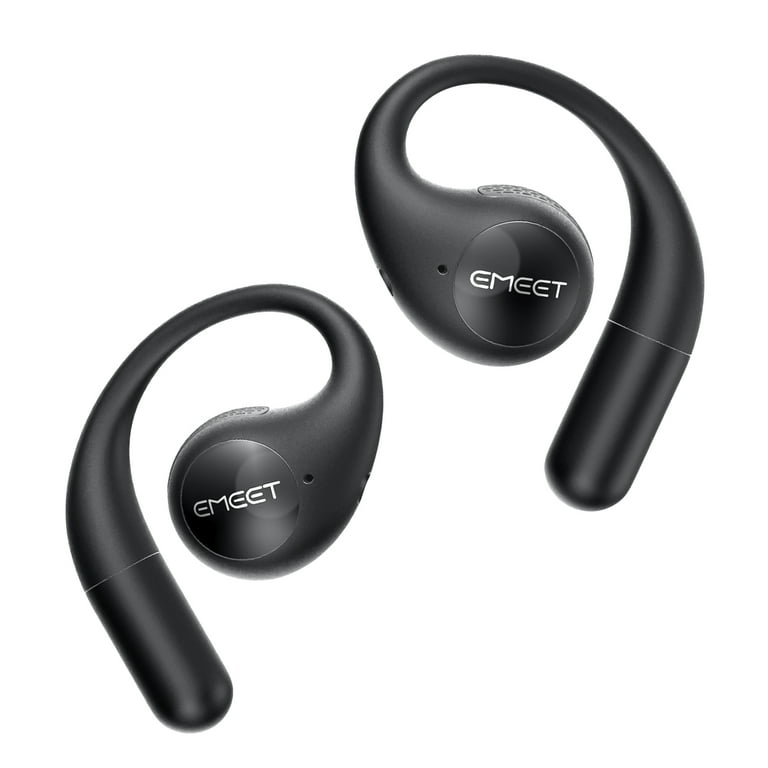 EMEET Open Ear Wireless Bluetooth Headphones Ergonomic Design Air Conduction Tech Anti Sound Leakage Multipoint Pairing Smart Touch Control 40H Play Time for Running Office Use Walmart